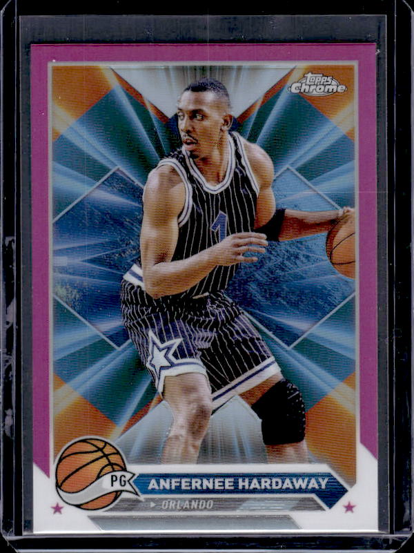 2023-24 Topps Chrome #44 Anfernee Hardaway Magenta Refractors