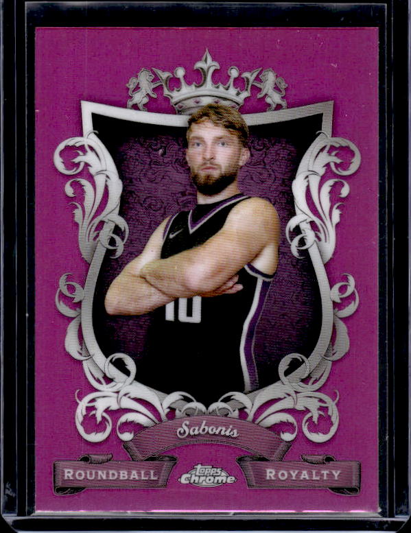 2023-24 Topps Chrome #RR-13 Domantas Sabonis Roundball Royalty Refractor Pink