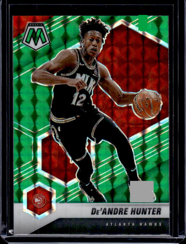 2020-21 Panini Mosaic #50 De'Andre Hunter Mosaic Green