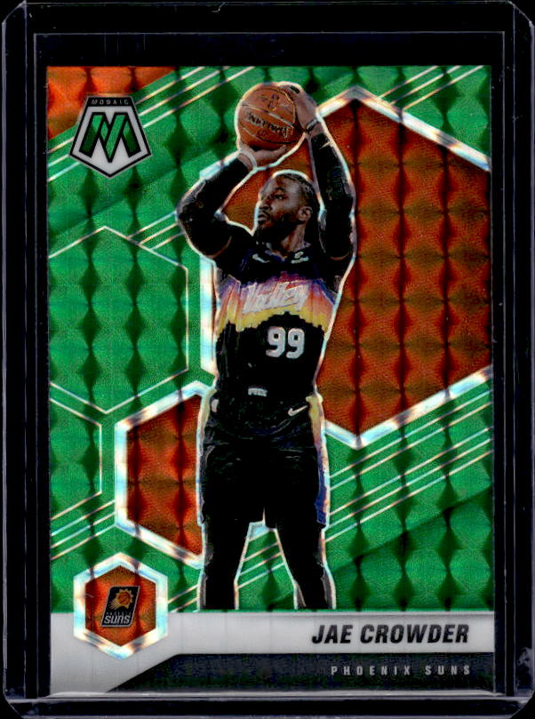 2020-21 Panini Mosaic #185 Jae Crowder Mosaic Green
