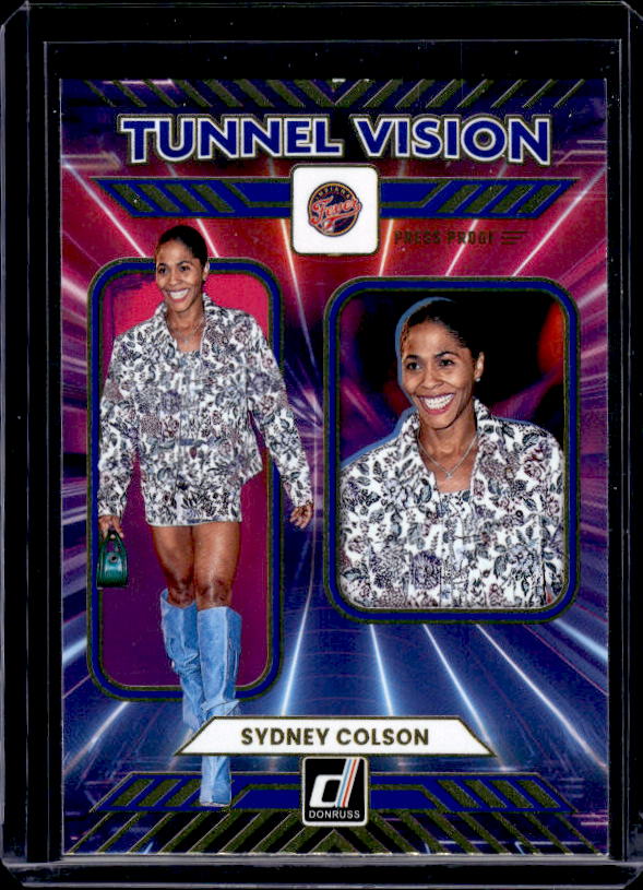 2025 Donruss WNBA #11 Sydney Colson Tunnel Vision Press Proof