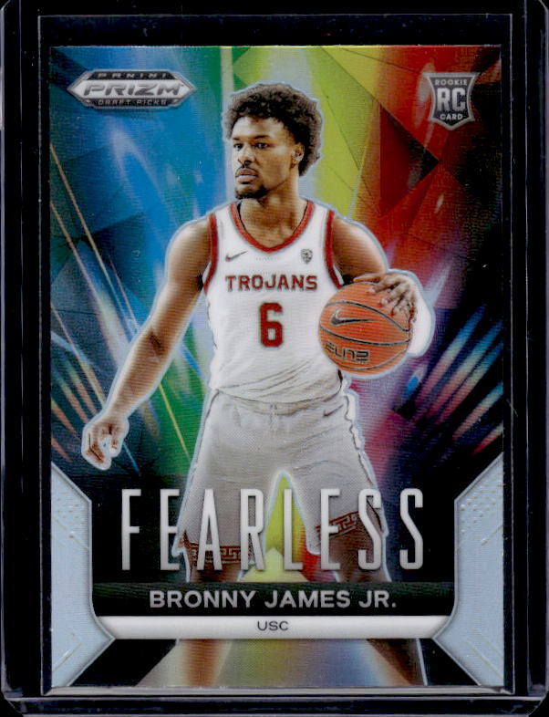2024 Panini Prizm Draft Picks #3 Bronny James Jr. Fearless Prizms Silver