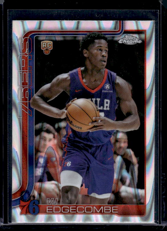 2025-26 Topps Chrome #253 VJ Edgecombe RayWave Refractor