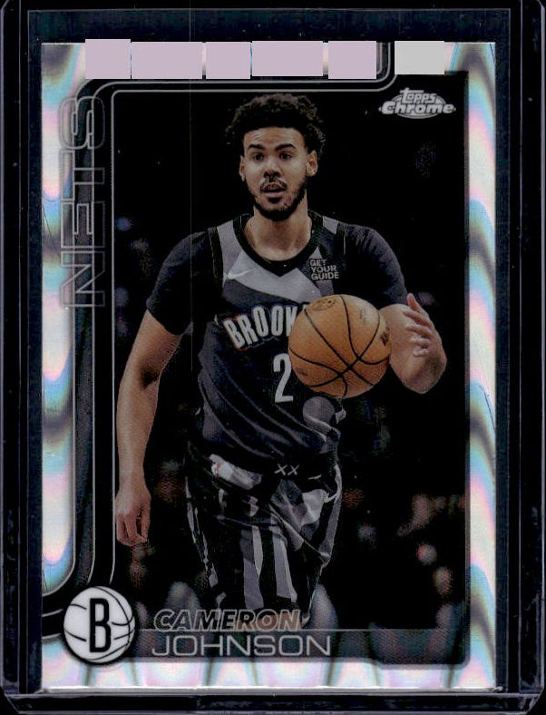 2025-26 Topps Chrome #84 Cameron Johnson RayWave Refractor