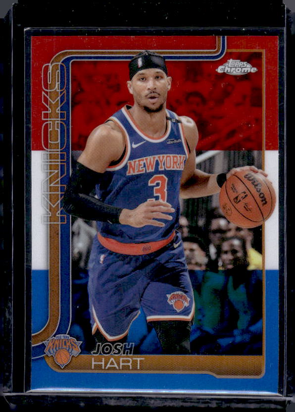 2025-26 Topps Chrome #160 Josh Hart Red White and Blue Refractor
