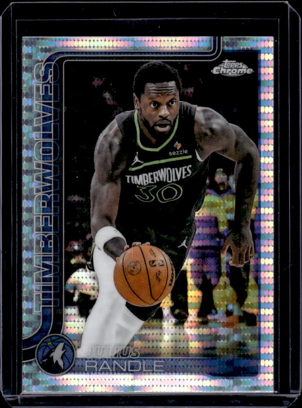 2025-26 Topps Chrome #123 Julius Randle Pulsar Refractor