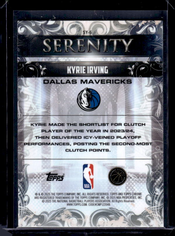 2025-26 Topps Chrome #SY-6 Kyrie Irving Serenity