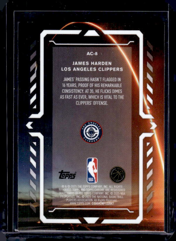 2025-26 Topps Chrome #AC-8 James Harden Activators