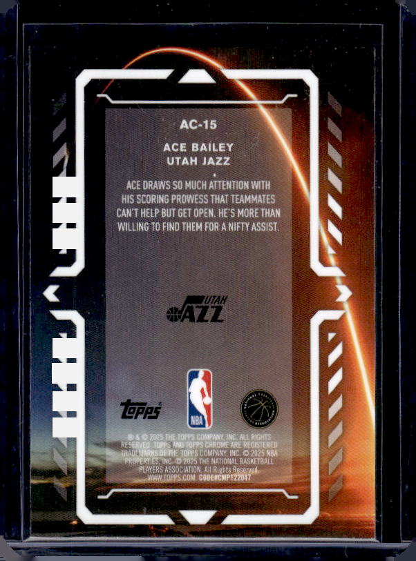 2025-26 Topps Chrome #AC-15 Ace Bailey Activators