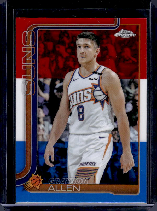 2025-26 Topps Chrome #107 Grayson Allen Red White and Blue Refractor
