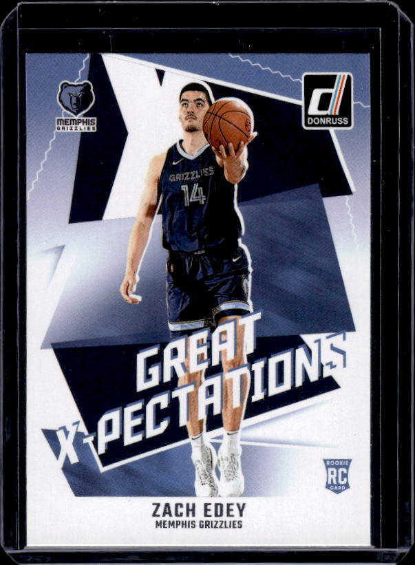 2024-25 Donruss #13 Zach Edey Great X-Pectations