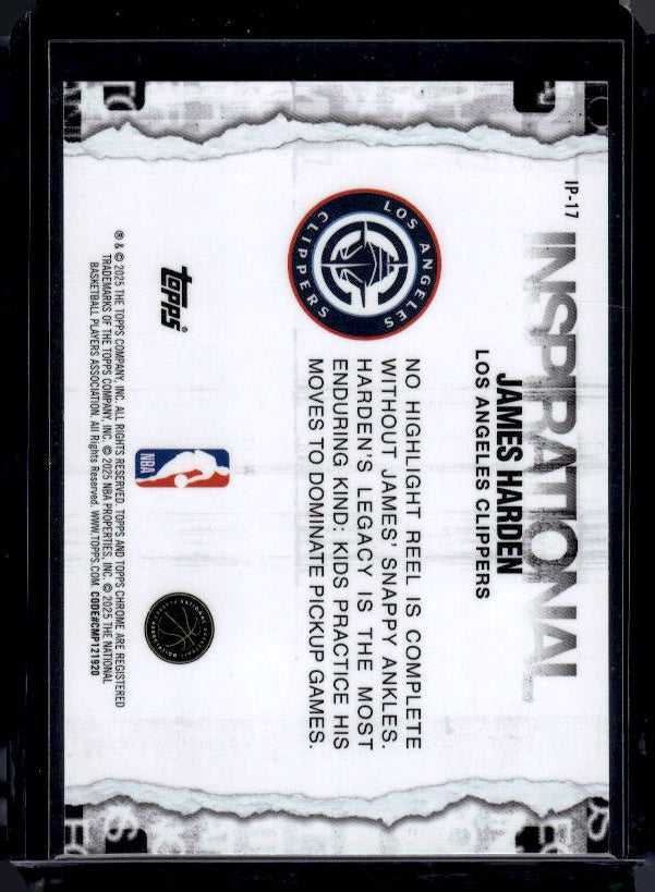 2025-26 Topps Chrome #IP-17 James Harden Inspirational