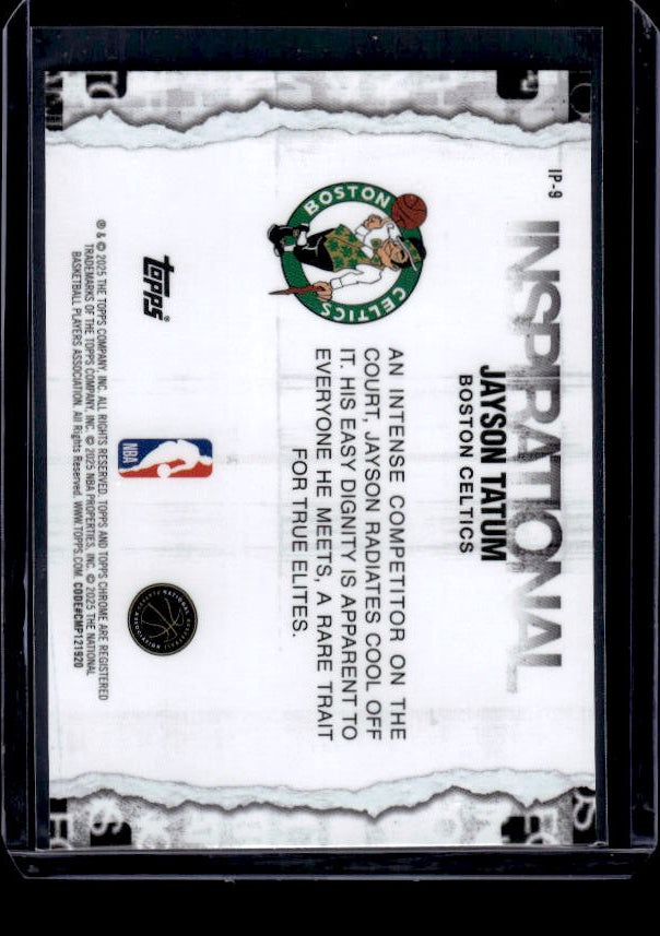 2025-26 Topps Chrome #IP-9 Jayson Tatum Inspirational
