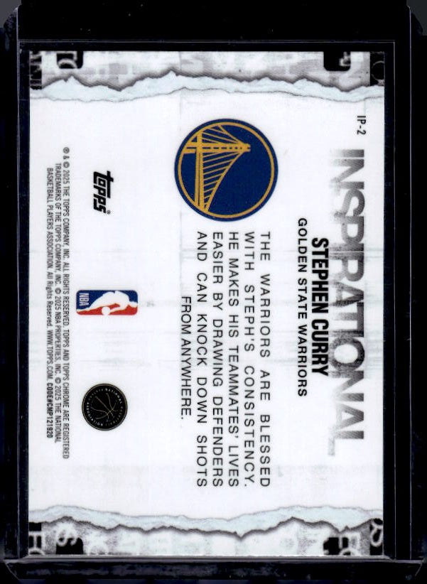 2025-26 Topps Chrome #IP-2 Stephen Curry Inspirational