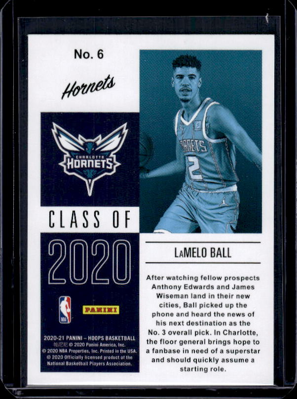 2020-21 Hoops #6 LaMelo Ball Class of 2020