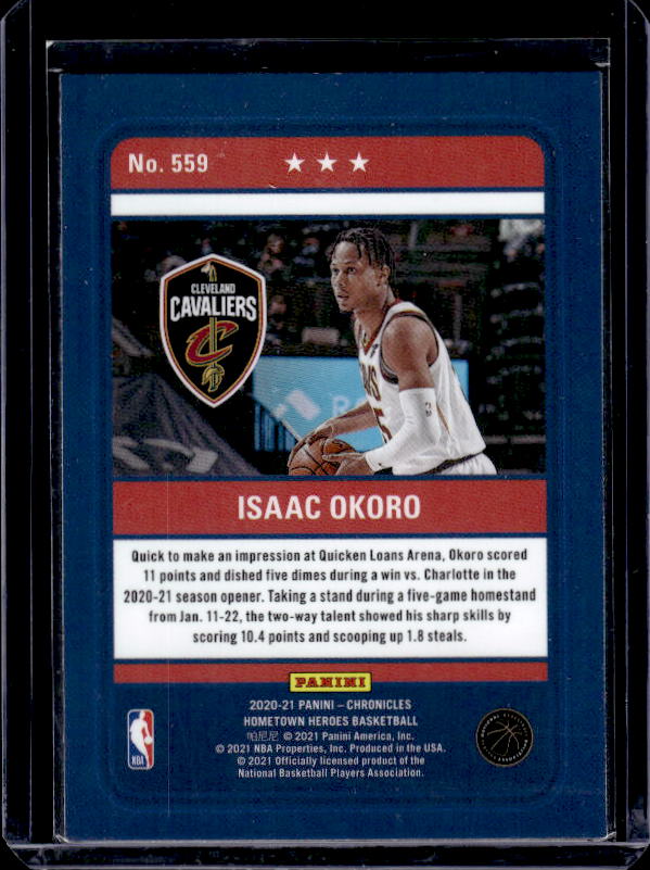 2020-21 Panini Chronicles #559 Isaac Okoro