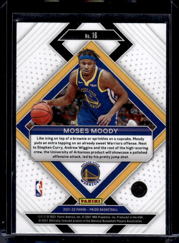 2021-22 Panini Prizm #16 Moses Moody Emergent