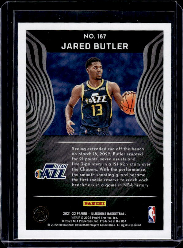 2021-22 Panini Illusions #187 Jared Butler Orange