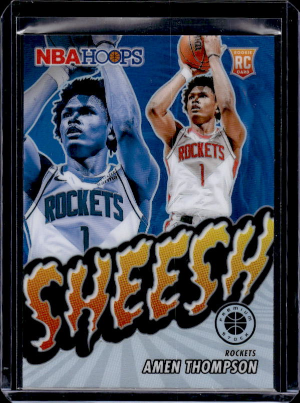 2023-24 Hoops Premium Stock #4 Amen Thompson Sheesh Silver Prizm
