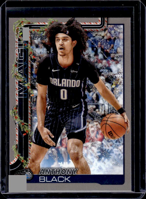 2025-26 Topps Holiday #H70 Anthony Black Glitter Holiday