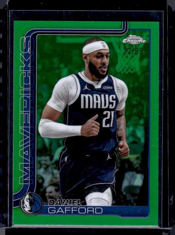 2025-26 Topps Chrome #78 Daniel Gafford Green Basketball Refractor #/99