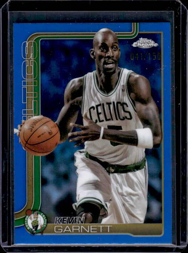 2025-26 Topps Chrome #247 Kevin Garnett Blue Refractor #/150