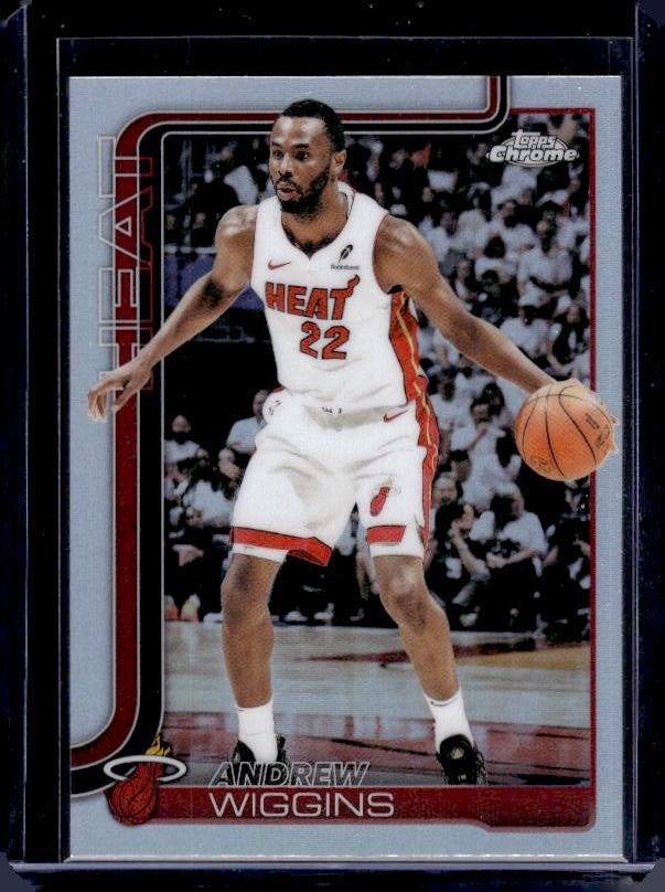 2025-26 Topps Chrome #180 Andrew Wiggins Refractor