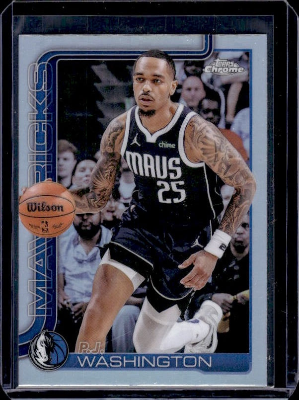 2025-26 Topps Chrome #19 P.J. Washington Refractor