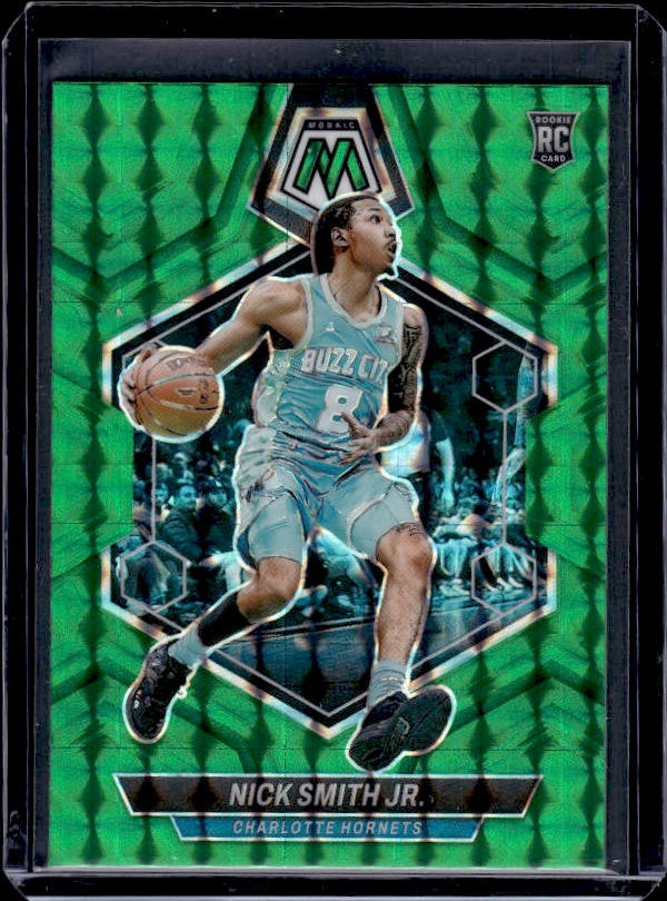 2023-24 Panini Mosaic #242 Nick Smith Jr. Green