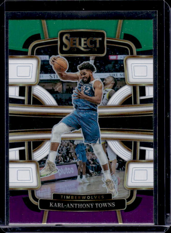 2023-24 Panini Select #5 Karl-Anthony Towns Green White Purple Prizms