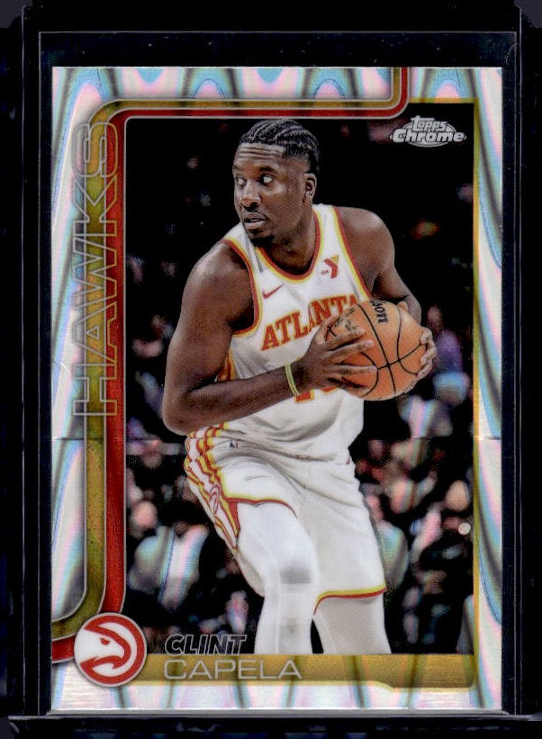 2025-26 Topps Chrome #81 Clint Capela RayWave Refractor