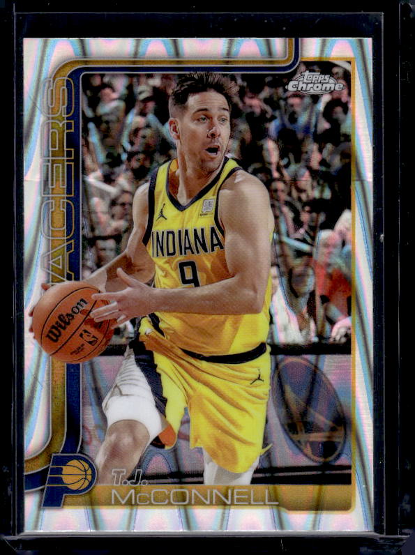 2025-26 Topps Chrome #11 T.J. McConnell RayWave Refractor