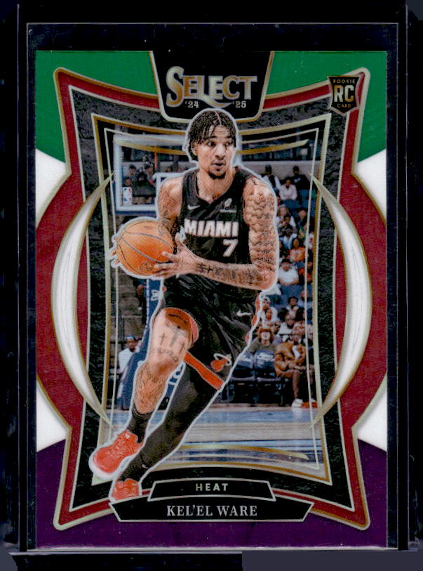 2024-25 Panini Select #66 Kel'el Ware Green White Purple Prizm