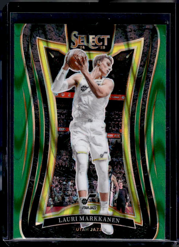 2024-25 Panini Select #324 Lauri Markkanen Green Tectonic Prizm