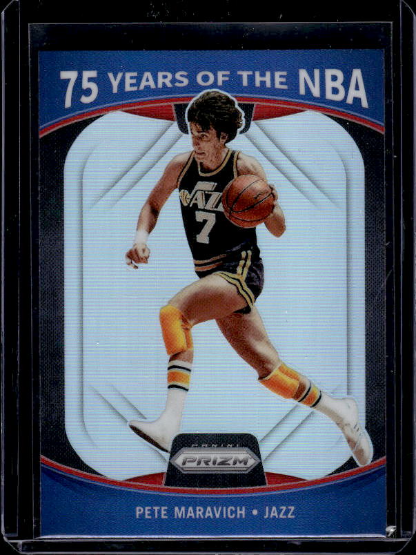 2021-22 Donruss Optic #15 Pete Maravich 75 Years of the NBA (Panini Prizm)
