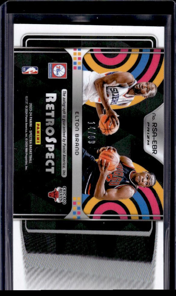 2022-23 Panini Spectra #RSA-EBR Elton Brand RetroSpect Auto  #/99
