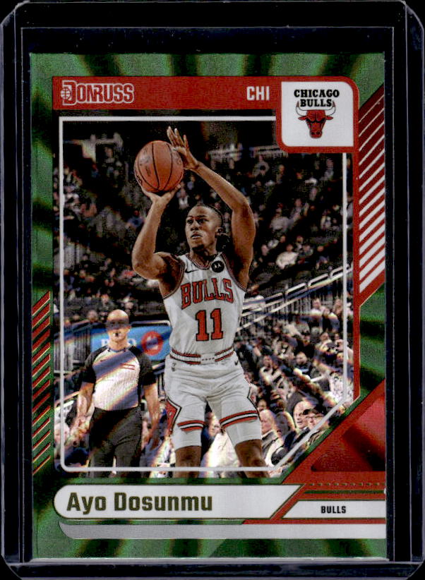 2024-25 Donruss #133 Ayo Dosunmu Holo Green Laser