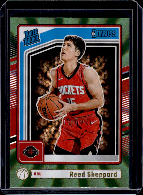 2024-25 Donruss #202 Reed Sheppard Holo Green Laser