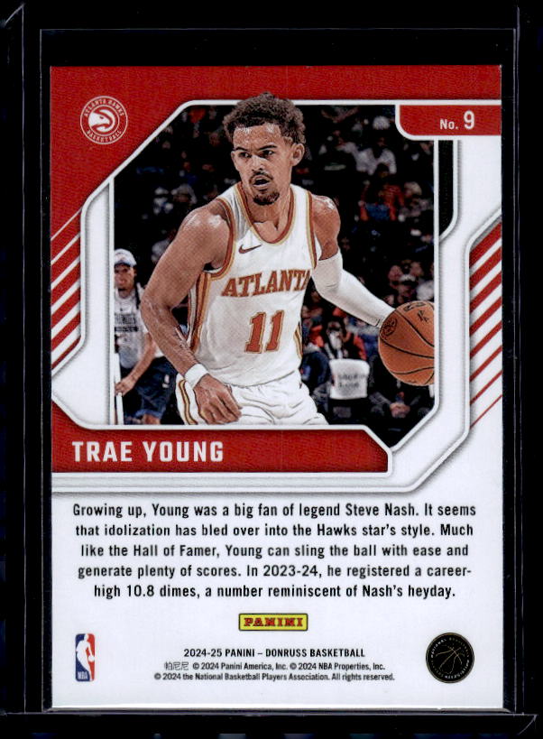 2024-25 Donruss #9 Trae Young Franchise Features