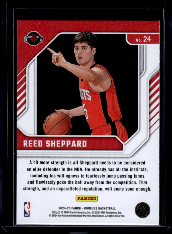 2024-25 Donruss #24 Reed Sheppard Franchise Features