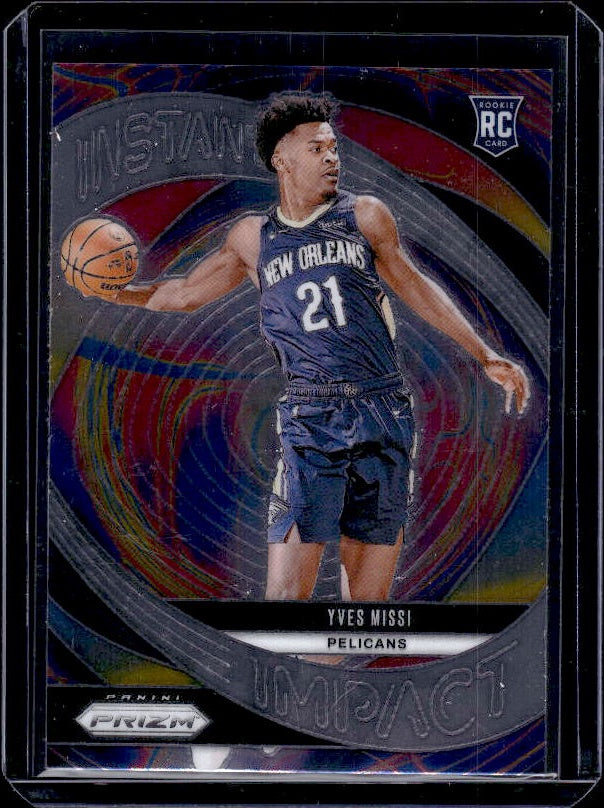 2024-25 Panini Prizm #6 Yves Missi Instant Impact