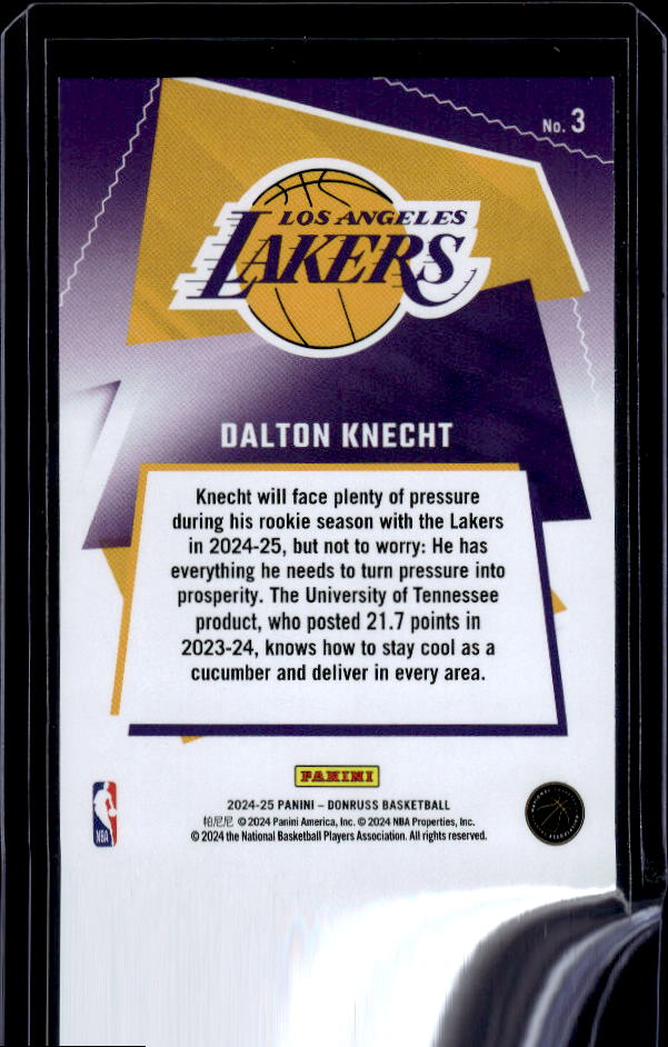 2024-25 Donruss #3 Dalton Knecht Great X-Pectations