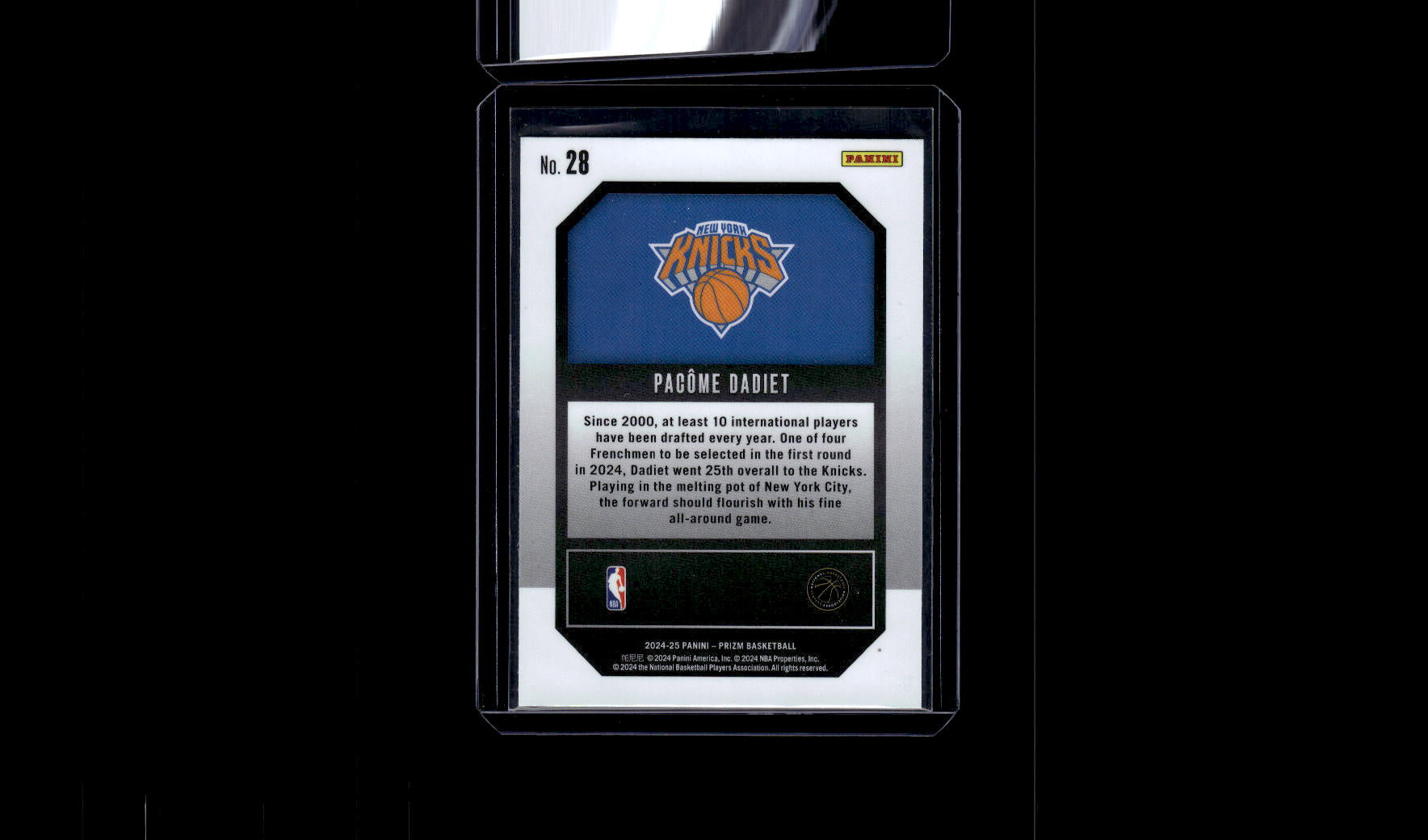 2024-25 Panini Prizm #28 Pacome Dadiet Emergent