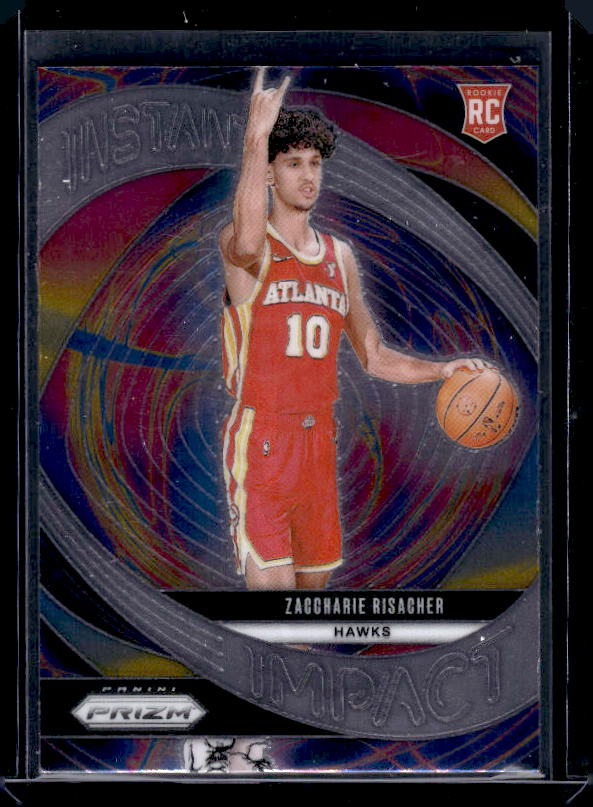 2024-25 Panini Prizm #21 Zaccharie Risacher Instant Impact