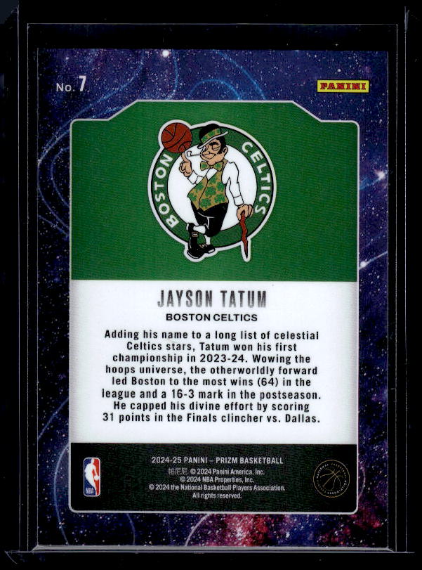 2024-25 Panini Prizm #7 Jayson Tatum Deep Space
