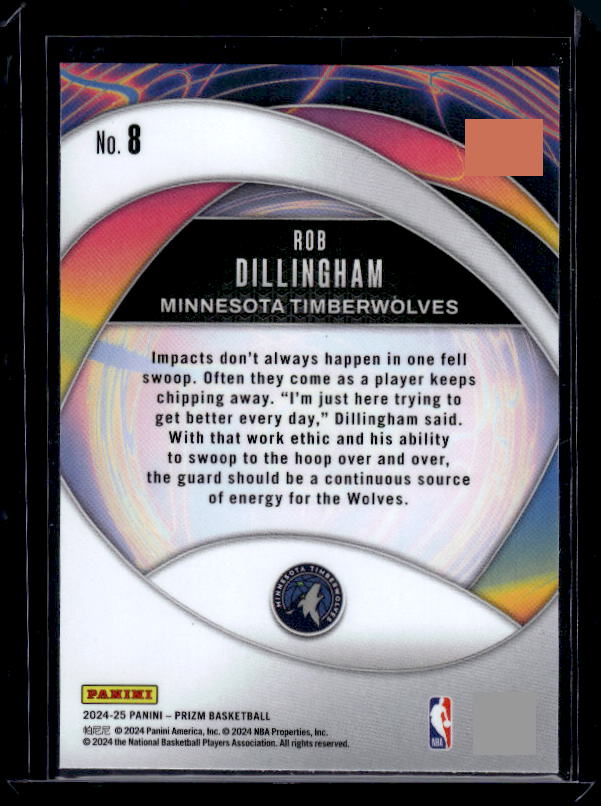 2024-25 Panini Prizm #8 Rob Dillingham Instant Impact