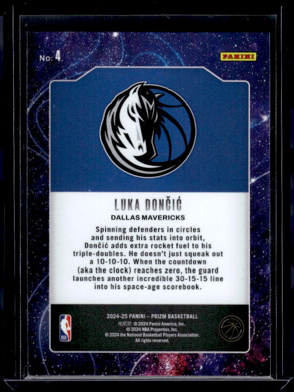 2024-25 Panini Prizm #4 Luka Doncic Deep Space