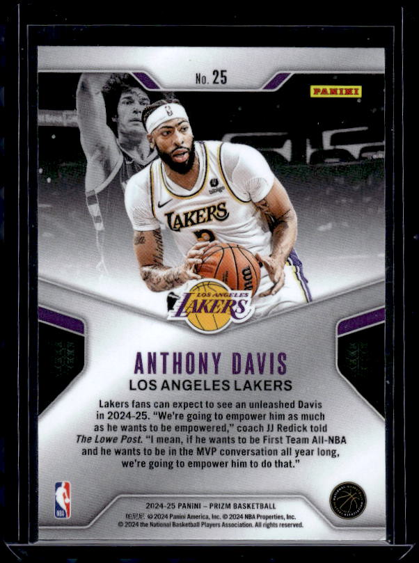 2024-25 Panini Prizm #25 Anthony Davis Dominance