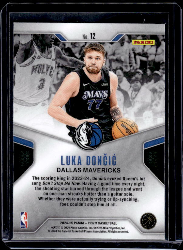 2024-25 Panini Prizm #12 Luka Doncic Dominance