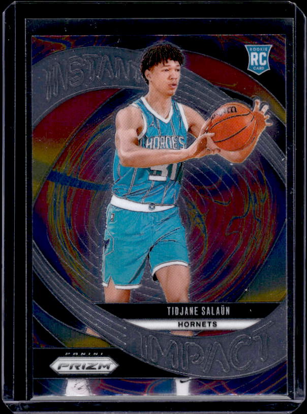 2024-25 Panini Prizm #22 Tidjane Salaun Instant Impact